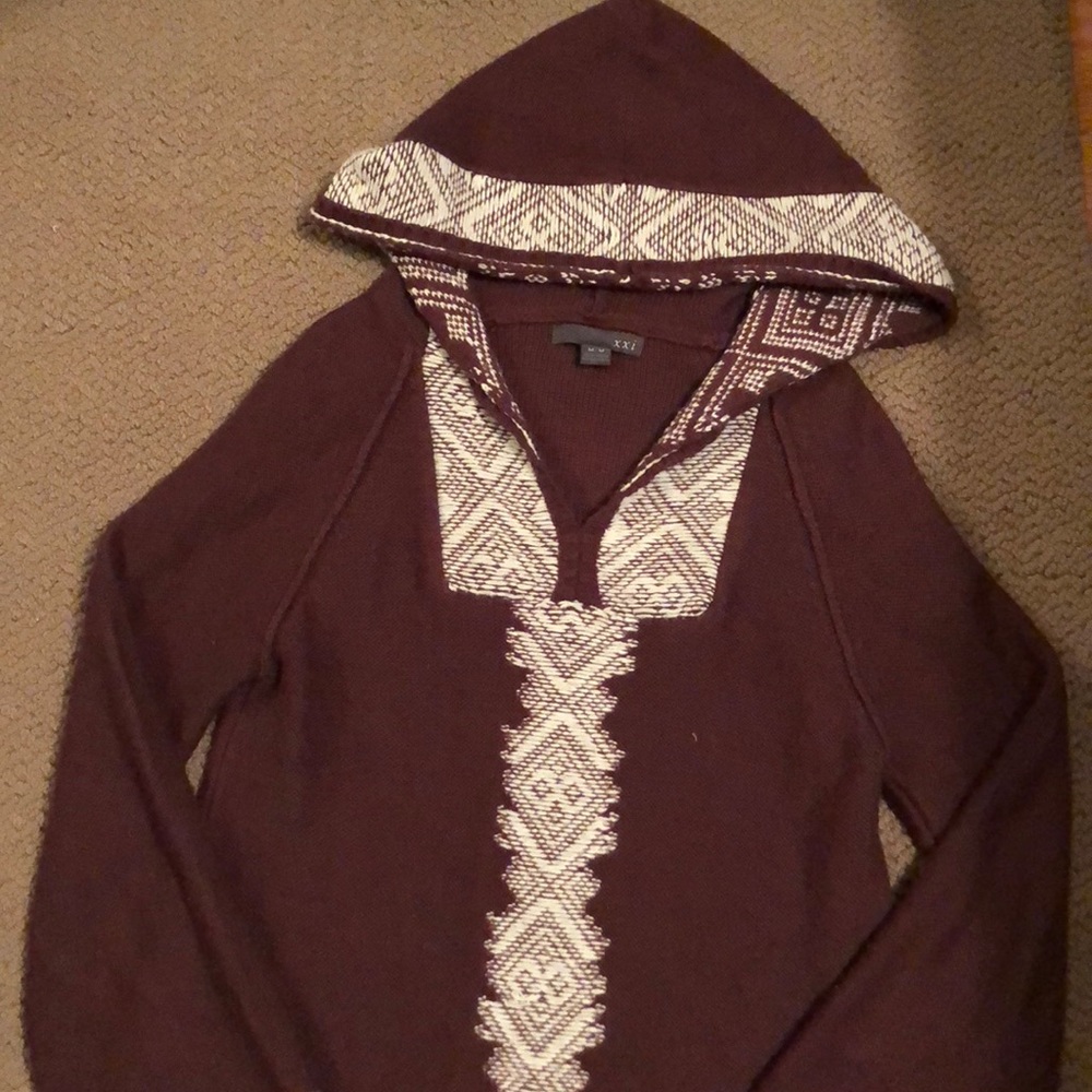 Sweater with hood